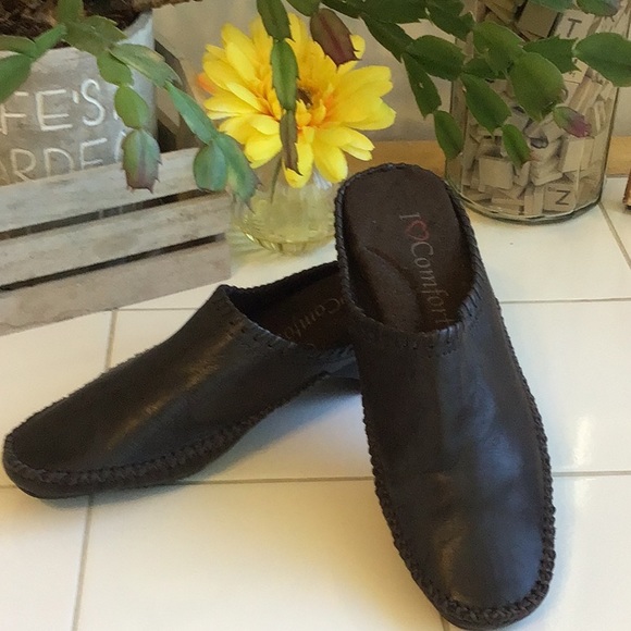 I ❤️ Comfort Shoes - ‘I ❤️ Comfort’ Leather Mules